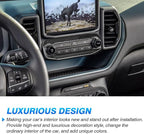 Autorder Custom Fit for Accessories 2021 2022 2023 2024 2025 Ford Bronco Sport Carbon Fiber Button Frame Panel Cover Center Console Interior Trim