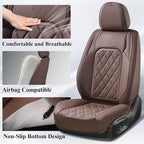 Coverado Front Seat Covers, Car Seat Covers Front Seats, Luxury Faux Leather Seat Covers for Cars, Car Seat Protector Waterpr