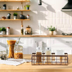 Funrous 2 Pcs Metal Small Wire Basket Wall Hanging Wire Basket Hang Small Bathroom Kitchen Storage Organizer Toilet Paper Mes