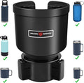 Upgraded Car Cup Holder Expander Adapter with Offset Adjustable Base, Compatible with Yeti 14/24/36/46oz Ramblers, Hydro Flas