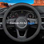 Custom-Fit Leather Car Steering Wheel Cover for Buick, B-Style, Non-Slip, Breathable
