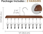 StorageWorks Hat Rack, Closet Organizer and Storage for Baseball Caps,Set of 2 with 10 Adjustable Stainless Steel Clips, Fits