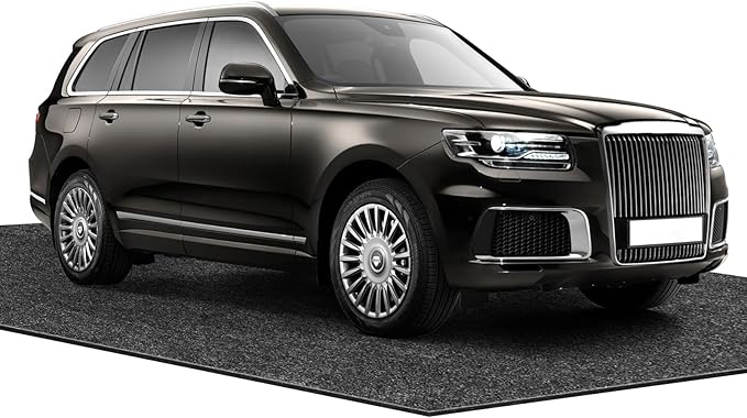 17 x 7.6FT Extra Large Garage Floor Mat, Premium Oil Leaks Absorbent Oil Spill Mat,Waterproof Backing Garage Mat,Reusable, Wa