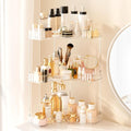 3-Tier Corner Bathroom Counter Organizer, Large Makeup Organizer For Vanity, Skincare Perfume Organizers For Women Or Men, Ex