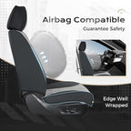 Coverado Car Seat Covers Full Set, Seat Covers for Cars, Front Seat Covers and Back Seat Cover Waterproof Leather Automotive 