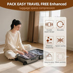 18 Pack Travel Vacuum Bags for Clothing,Compression Seal Packing Cubes for Suitcase Backpack,Vacuum Seal Bags for Clothing,Ca