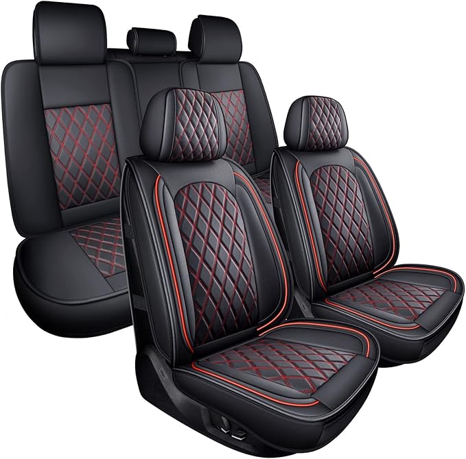 MIROZO Seat Covers for Car,Waterproof Seat Cover Full Set Vehicle Cushion Cover Automotive Seat Protector Breathable Universa