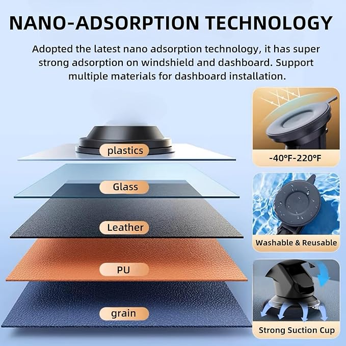 Suction Cup Mount for Carplay Screen with Scrwes, 11.8” Long Arm 360° Adjustable Aluminum Alloy Arm, Strength Windshield Dashboard Mount with 78mm Adhesive Disk for All Car Display Holder