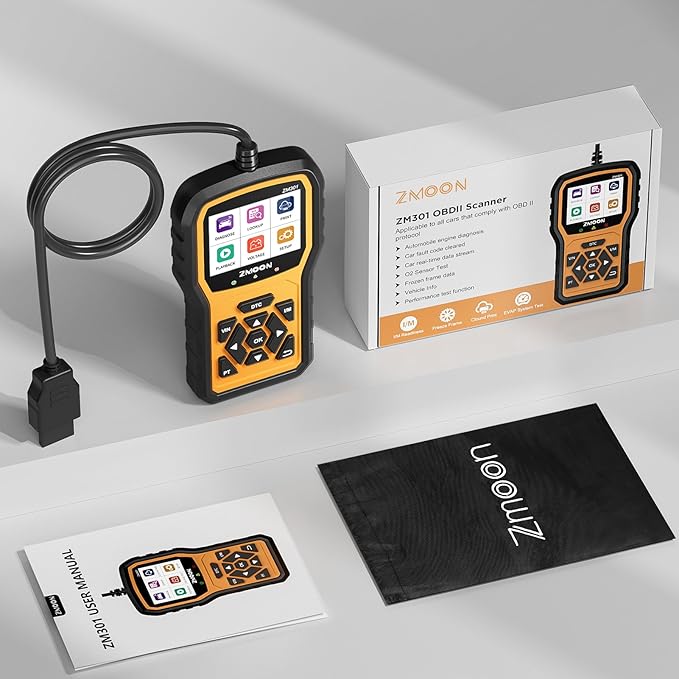 ZMOON ZM301 OBD2 Scanner Diagnostic Tool, Car Code Reader OBDII/EOBD Diagnostic Scan Tool for All Cars After 1996