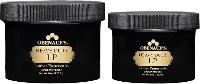 Obenauf's Heavy Duty LP Leather Preservative (4oz)- All Natural Beeswax Oil Conditioner- Rejuvenate Restore & Preserve Sunfad