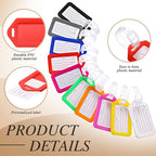 Kigeli 200 Pcs Luggage Tags Bulk, Suitcases Backpack Baggage Name Tags with ID Card for Travel Wedding Back to School