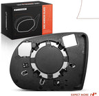 A-Premium Right Passenger Side Manual Non-Heated Mirror Glass with Backing Plate Compatible with Jeep KL Series Cherokee 2014
