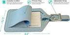 Personalized Monogrammed Leather Luggage Tags - 2 Pack