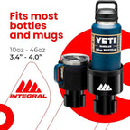 Integral Ultimate Expander Car Cup Holder - Adjustable Base - Expander & Organizer for Vehicles - Compatible with Coffee Mug,