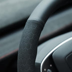 MEWANT DIY Stitching Steering Wheel Cover Wrap for Tesla Model 3 Highland 2023-2025/Model Y 2025 Highland for Tesla Model 3/Model Y Accessories