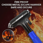 Car Safety Hammer, Car Glass Breaker with Seat Belt Cutter, Automotive Escape Tool, Metal Window Breaker, Emergecy Safety Ham