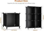 HOMIDEC XLarge Cube Storage Organizer,13.7 Inch Closet Organizer Storage Cabinet Shelf Bookshelf with Metal Hammer, Storage C