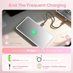 78 Smart LED Light Makeup Mirror Vanity for Car Sun Visor - Anti-reflective Rechargeable Dimmable - 3 Light Modes Sun Visor Mirror with Cover for Gift Women Girl Work Travel Trip Outdoor Dressing