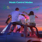 Winzwon Led Lights for Car Accessories Interior, Gifts for Him Her Men Women Teen Boys Girls, APP Control with USB Port Color Change Lights for Truck Decor