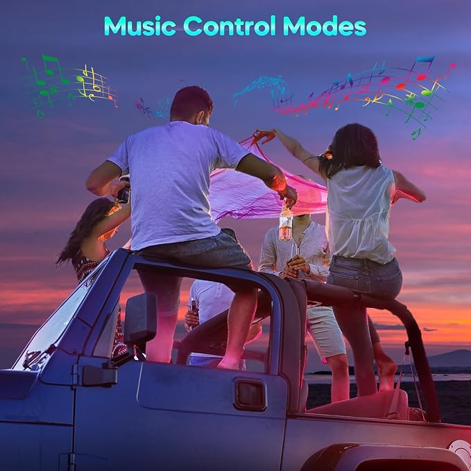 Winzwon Led Lights for Car Accessories Interior, Gifts for Him Her Men Women Teen Boys Girls, APP Control with USB Port Color Change Lights for Truck Decor