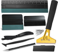 NEWISHTOOL Window Film Kit Vinyl Wrap Tools Includes Razor Scraper, Film Cutter, Ruler Squeegee and Tint Squeegee for Window Privacy Film Installation, Vinyl Applicator