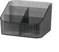 DASITON Large Capacity Makeup Brush Holder,5 Slot Makeup Brush Cup,Vintage striped Make Up Brush Holder,for Vanity Decor,Bath