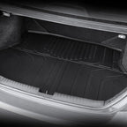 Floor Mats for Honda Civic Sedan 2012-2015, All Weather Floor Mats Trunk Cargo Liner and Door Sill Guards Accessories, Full Coverage Set (Not fit Coupe or Hybrid Models)
