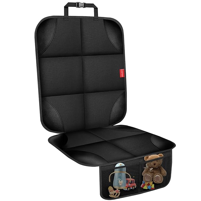 Car Seat Protector, Carseat Seat Protectors with Thick Padding and Upgraded Non-Slip Backing, Waterproof Seat Protector under