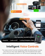 Vantrue N2X 2.7K Dash Cam Front and Inside, 5G WiFi Dual Dash Camera for Car with HDR IR Night Vision, STARVIS 2, GPS, 2.5K/6