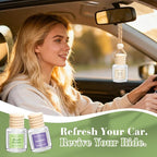 6 Pack Car Air Freshener for Women, Long Lasting Slow-Release Natural Essential Oil Scents Air Freshener Diffuser, Hanging Cu