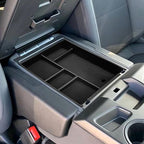 Center Console Organizer Tray for 2019-2025 2026 Chevy Silverado/GMC Sierra 1500 & 2020-2026 Silverado/Sierra 2500HD 3500HD, Armrest Box Storage Tray (Split-Bench Folding Seat ONLY)-2PCS