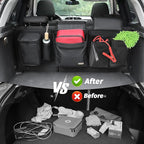 Deluxe Trunk and Backseat Organizer for Medium or large size SUVs & RVs, Detachable Storage Modules with Built-in Cooler,