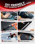 IAQWE 15% VLT Ceramic Car Window Tint Film 20 in x 20 ft Roll, High Heat Rejection, UV Block & Privacy, Shatterproof & Scratch Resistant - Black
