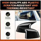 ACLONG Glossy Black Mirror Cover Caps Rearview Side Mirror Covers Fit for BMW X3/G01 X4/G02 X5/G05 X7/G07 2019-2025 X6/G06 2020-2025 Left Driver Side Right Passenger Side-2 PCS