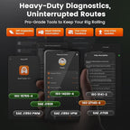 ANCEL HD120 Heavy Duty Truck Scanner with DPF Regen for Volvo & International MaxxForce Engine, Full-System HDOBD & OBD2 Diesel