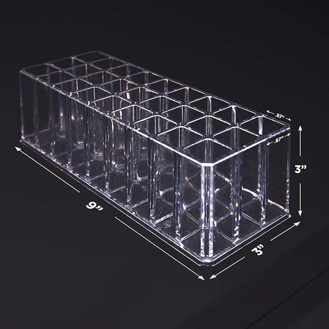 FAJ Eyeshadow Palette Lipgloss Organizers, Acrylic Makeup Holder for Vanity, Drawer Storage, Cosmetics Pallets Countertop Cle