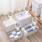 4 pack large plastic White storage bins Baskets, Toy Box Chest with Lids and Handle，Organizer Containers for Baby，Kids,snacks