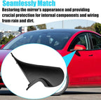 Jaronx Compatible with Tesla Model 3 Mirror Holder Lower Cover 2017-2025, Left Driver Side Rearview Mirror Bracket Bottom Base Cover Replacement for Tesla Model 3 Accessories 2287.3303-Z