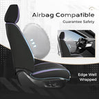 Coverado Car Seat Covers Front Seats, Seat Covers for Cars, Car Seat Protector, 2-Pack Car Seat Cushion Nappa Leather, Waterp