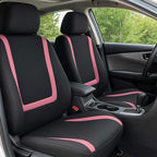 BELOMI Car Seat Covers Only, Breathable Premium Cloth Auto Seat Cover, Universal Front and Rear Seat Covers, Automotive Inter