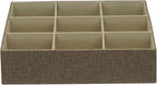 Household Essentials 3 Piece Starter Set, Latte Drawer Organizer, 3 Count (Pack of 2), Brown