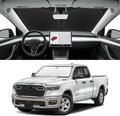 Custom Fit Windshield Sun Shade for RAM 1500 2019-2026, Blocks UV & Heat, Front Window Sunshade Accessories, Easy Fold & Store Keep Your Car Cooler