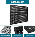 4 Pack Heavy Duty Steel Pegboard Garage Organization Panels,Universal 1/8 and 1/4 Pegboard Accessories,Suitable for Tool Stor