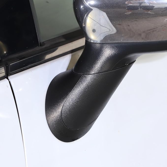 1 Pair Side Mirror Arm Cover,Left/Right Mirror Stem Cap,Fit for Fiat 500/Fiat 500 Convertible/Abarth 595/Abarth 695 735450654 735450655 0735642839,Car Mirror Cover Housing,Replacement (Right + Left)