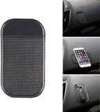 Car Dashboard Sticky Pad, 5-Pack Anti-Slip Dash Mat Upgraded Bigger and Thicker, Non-Slide Phone Mat for Radar Detector, Keys