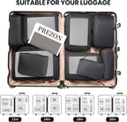 Mesh Packing Cubes for Travel, Durable Luggage Organizer with Sturdy Material and Double Zippers, Comprehensive Set for Trave