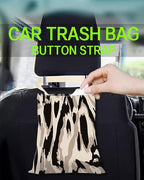 Car Trash Can, Durable Hanging Car Trash Garbage Bag, Cute Automotive Garbage Cans Organizer, Black White Zebra Print