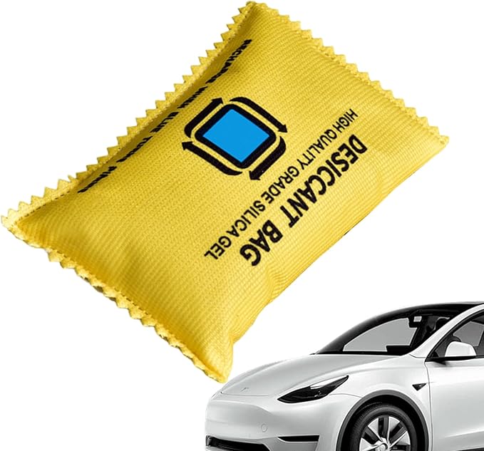 Reusable Desiccant Car Bag, Leak-Proof Moisture Absorber, Silicone Beads Moisture Remover with Eco-Friendly Feature, Hanging