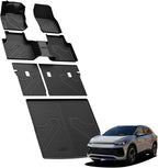 LASFIT Floor Mats for Volkswagen Tiguan 2025 2026, All-Weather Protection TPE Car Mats 2 Rows Floor Liners & Trunk Mats & Seatback Mats Full Set for VW Tiguan Accessories, Black
