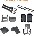 2 Pack Car Seat Gap Filler Organizer Compatible with Toyota Land Cruiser 2024 2025 Accessories,Car Gap Seat Filler Prevents Things Dropping，Seat Gap Filler with Phone Holder(Black)